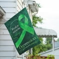 thumbnail image 2 of America Forever Depression Awareness House Flag, 28 x 40 inch Double Sided, Mental Health Support Flag, Green Ribbon Flag, It's Okay Not To Be Okay, Emotional Health Yard Decor, 2 of 4