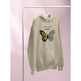 thumbnail image 3 of Leopard Butterfly Quote Hoodie Women -Image by Shutterstock, Female 3X-Large, 3 of 4