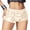 #34Beige, variant on Women's Stretchy Waist Sequin Shorts Sparkly Casual Dressy Shorts for Concert Party Holiday Celebration Wine S