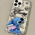 thumbnail image 3 of Funda de punto encantador de Disney para iPhone 15 14 13 12 11 Pro Max XR XS X 8 7 6 6S Plus SE 2020, funda protectora transparente con estampado para teléfono, 3 of 5
