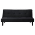 thumbnail image 2 of Fordy Futon Convertible Sofa Bed Sleeper Couch, Black Fabric, Foam, 65 Inch, 2 of 2