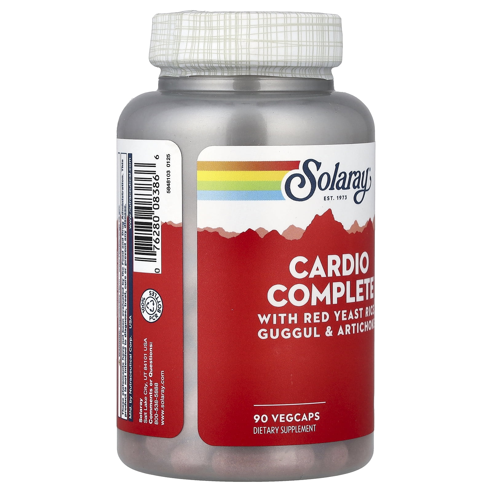 Solaray CardioComplete, Cardiovascular System Support | Red Yeast Rice, Guggul & Artichoke Extracts & More | 90 VegCaps