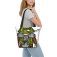 thumbnail image 2 of Pofeuu Fishing Gnome Print Women Fashion Shoulder Handbags Top Handle Satchel Bags Tote Shoulder Shopping Bag Stylish Canvas Tote Bag, 2 of 6