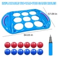 thumbnail image 5 of Pool Toys Games Set, Inflatable Floating Tic-Tac-Toe with 12 Balls, Cup Holder and Fruits Colder for Adults Teens Kids 2-8 Players, 5 of 7