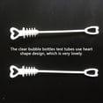 thumbnail image 2 of Toystoory 10 Pieces Water Bubble Bottles Empty Heart Wand Test Children Wedding Outdoor Indoor Toys Refillable Holiday Tube Party Type3, 2 of 6