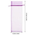 thumbnail image 2 of Lavender Sheer Organza Wine Bottle Cover with Satin Drawstring for Gift Giving 10pcs 37 * 15cm, 2 of 8
