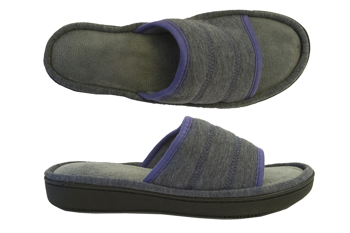 Isotoner Isotoner Women's Heathered Jillian Open Toe Slide Slipper