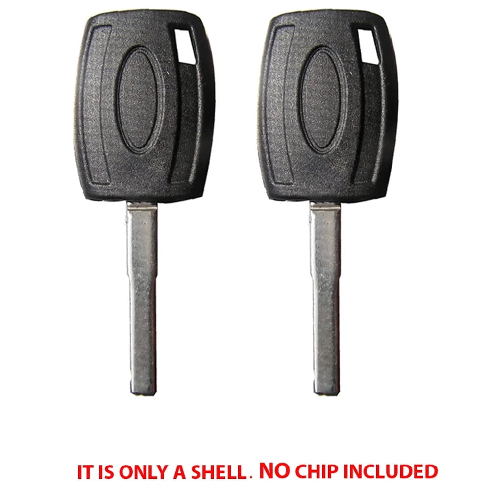 2 Pack New Transponder Key Shell Case Fit For Ford Uncut Blade H75 H84 