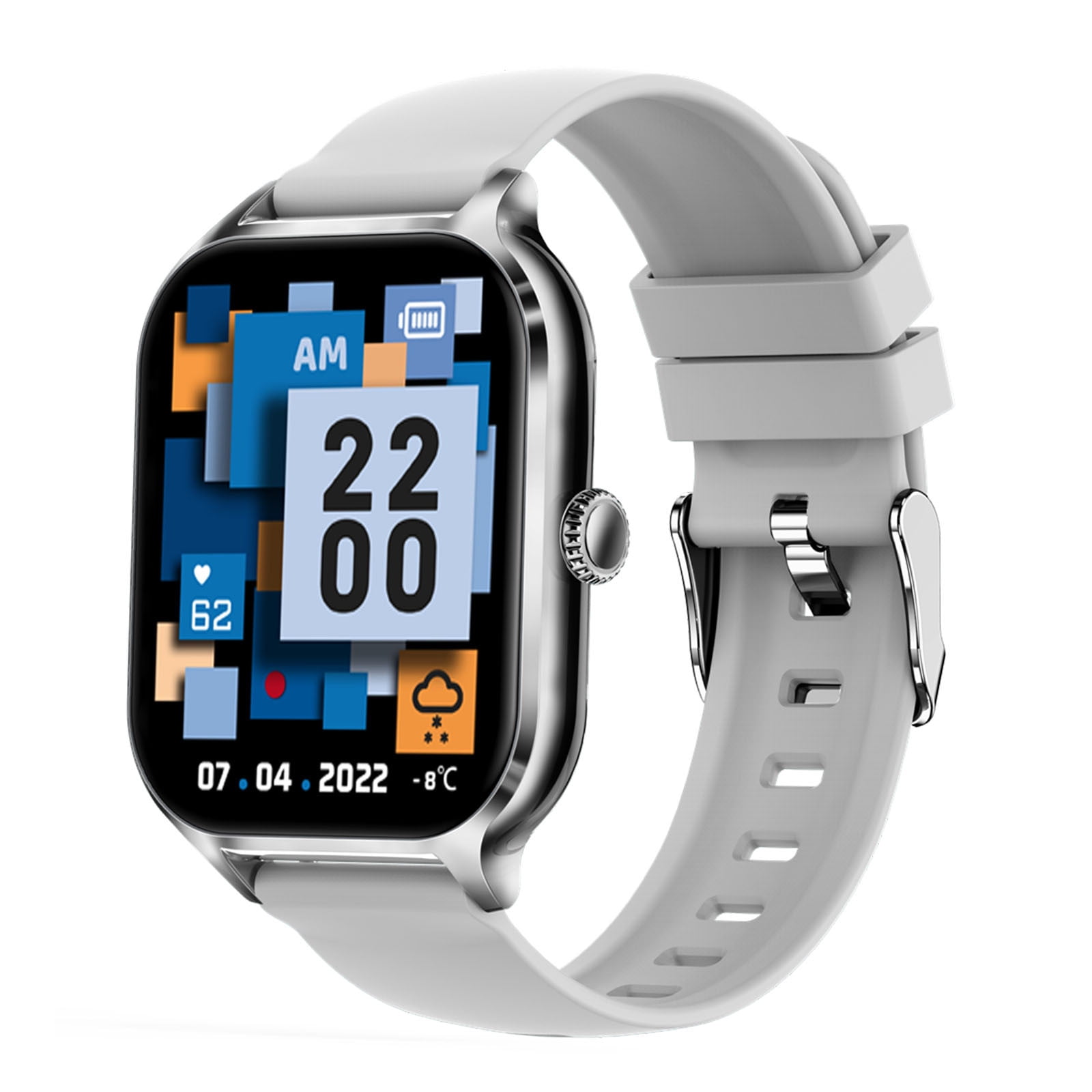 Jacenvly 2024 New Watch Batteries Clearance Intelligent Bluetooth Connection For Music Calls Multifunctional Smartwatch Smart Watch Gray Walmart
