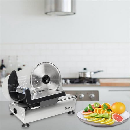 

IM Beauty Food Slicer/Red/7.5 Blade/Electric Food Slicer/Slices Prosciutto Meat Cold Cuts Fish Ham Cheese Bread Fruit and Veggies/Adjustable Thickness Dial