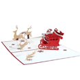 thumbnail image 1 of Tarjeta de felicitación de Navidad 3d, tarjeta de mensaje de bendición tridimensional plegable portátil para vacaciones de Navidad, 1 of 5