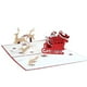 thumbnail image 1 of Tarjeta de felicitación de Navidad 3d, tarjeta de mensaje de bendición tridimensional plegable portátil para vacaciones de Navidad, 1 of 5