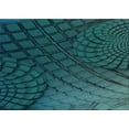 thumbnail image 1 of Ahgly Company Indoor Rectangle Patterned Deep Teal Green Area Rugs, 5' x 7', 1 of 6