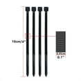 thumbnail image 3 of 1000Pcs 4 Inch Cable Zip Ties Heavy Duty, Durable Self-Locking Wire Ties, 18lbs Tensile Strength for Home, Garden, Garage, Workshop, etc.(Black), 3 of 7