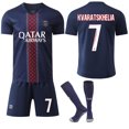 thumbnail image 1 of 2025-2026 Paris Saint-Germain Home Kids Adult Football Shirt No.7 Quarter-Final, 1 of 2