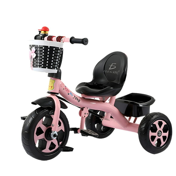 Triciclo Para Bebé Ele Gate Con Cajuela Y Barra Empuje Ajustable