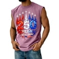 thumbnail image 2 of Youpwaven America 250th Anniversary Sleeveless Shirt for Men, USA 250 Year 1776-2026 Patriotic Muscle Tank Top, Fighter Jet Graphic Commemorative Apparel, 2 of 4