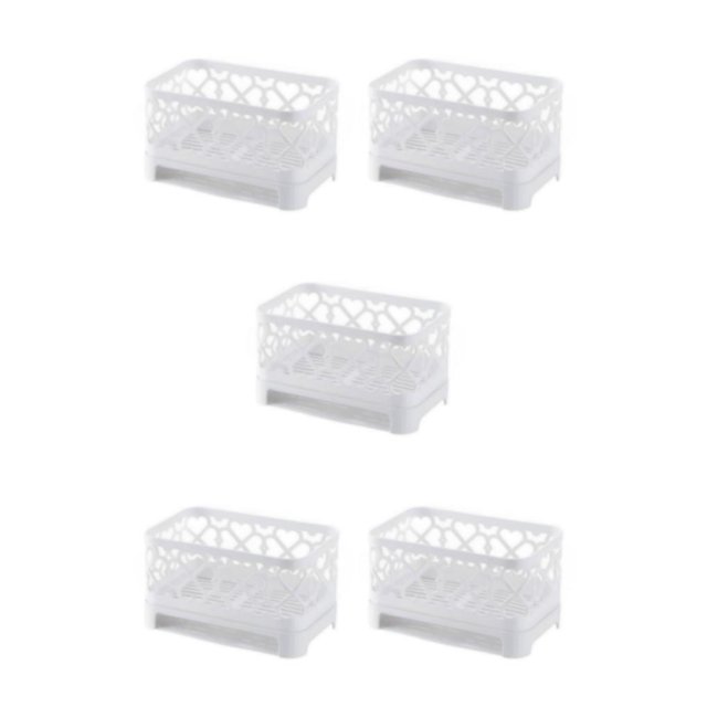 maskred Versatile Storage Solution Box Organizer For Kitchen And Bathroom Kitchen Organizer Closet Organizer Organizers Boxes gray white 5Set