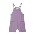 thumbnail image 6 of Nskgu Girls Summer Sleeveless Casual Romper Spaghetti Strap Shorts Jumpsuit with Pockets, 6 of 7
