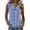 *Blue, variant on Women's Gingham Sleeveless Peter Pan Collar Blouse, Ladies' Button Down Slim Fit Tank Top, Checkered Summer Work Shirt For Women,Red,S-3XL