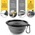 thumbnail image 5 of DOGGYLOVE Collapsible Dog Bowls – Portable Travel Dog Bowls – 34oz Food and Water Bowls for Dogs – with Carabineer Clip for Outdoors, 5 of 7
