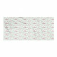 thumbnail image 1 of Flamingo Gym Towel, Tropical Summer Exotic Birds and Palms, One-Sided Quick Dry Microfiber for Beach Fitness & Swimming, 60" x 30", Pale Blue Pastel Pink, by Ambesonne, 1 of 2