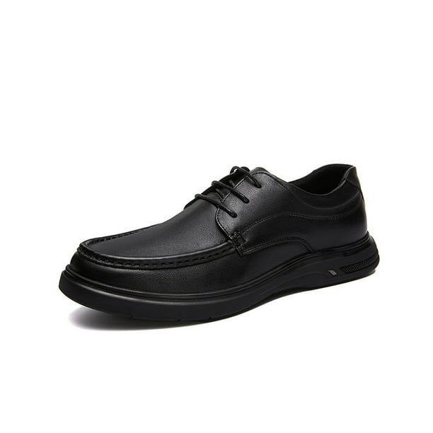 Zapatos de hombre primavera otoño transpirables para hombre zapatos Oxford vestido de hombre cuero casual moda negocios cordones zapatos sólidos