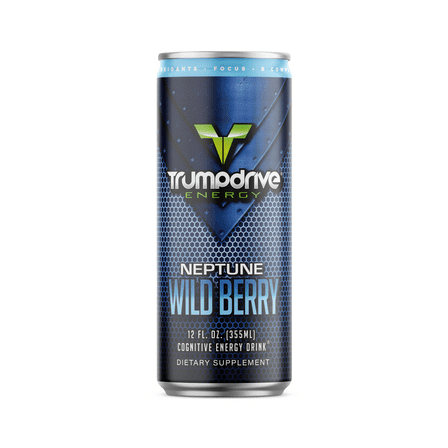 TRUMPDRIVE ENERGY Cognitive Energy Drink, Wild Berry 12 Fl Oz (Pack of 12)