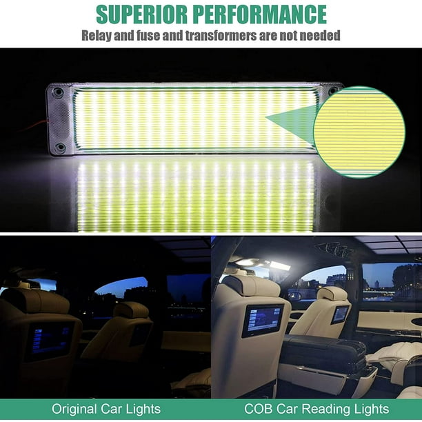 Plafonnier LED 12v Camping Car Éclairage Plafond Lumière 3000 K  Interrupteur