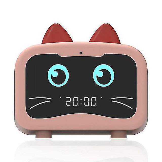 Altavoz Bluetooth Radio Multifuncional Led Recargable Buen Altavoz de Sonido, Gato Rosa