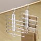thumbnail image 3 of 5-Layer Multi-Function Pants Rack Space Saving Non-Slip Metal Hanger Compatible with Pants Jeans Skirts Trousers, 3 of 5