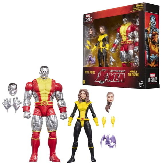 Marvel Legends Series X-Men Kitty Pryde & Marvel’s Colossus, Two 6" Action Figures
