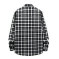 thumbnail image 2 of QUINDOS Shirts for Men,Men Fall And Winter Fashion Casual Turndown Long Sleeve Pocket Button Closure Plaid Print Loose Workout Tee Shirts, 2 of 4