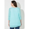 thumbnail image 3 of Catherines Women's Plus Size Petite Shadowstripe Burnout Cardigan, 3 of 6