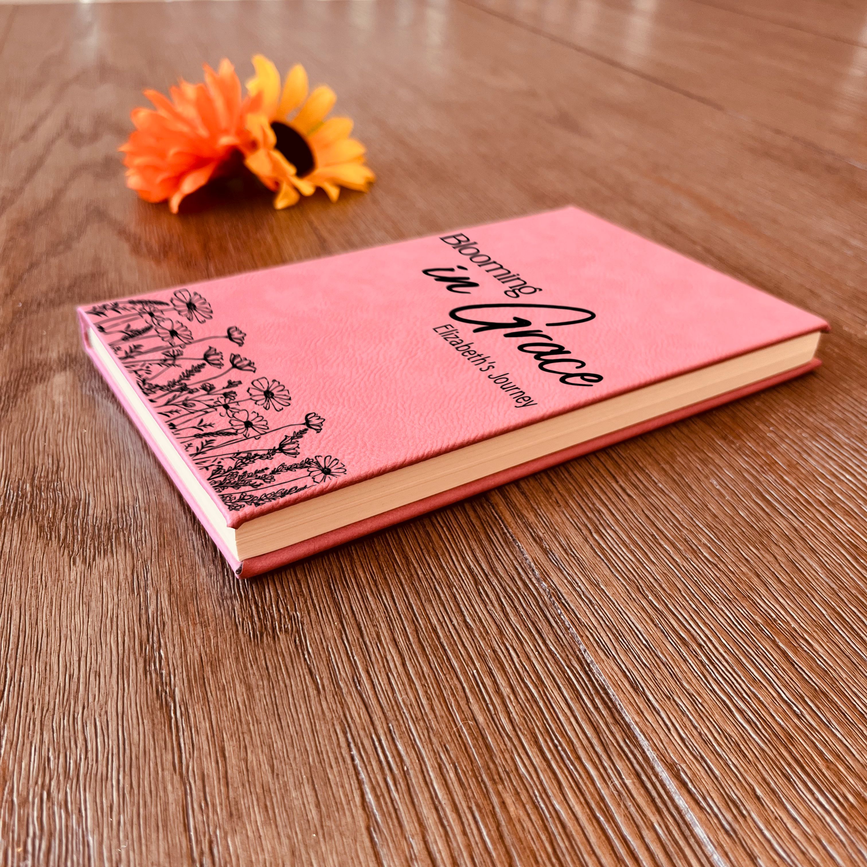 Personalized Christian Prayer Journal for Men & Women, Custom Engraved Name, Daily Devotional, Scripture Writing, Gratitude and Faith Gift