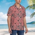 thumbnail image 3 of Fotbe Poker Camisa Hawaiana para Hombre Unisex – Camisa Casual de Verano con Botones de Manga Corta de Algodón y Lino,3X-Large, 3 of 7