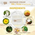 thumbnail image 3 of Bio Creative Lab Spa Crème de Massage, Lait Miel et Chocolat Blanc, 16 Onces, 3 of 4