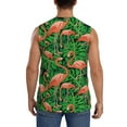 thumbnail image 4 of Fotbe Men's Flamingo Print Men's Sleeveless Muscle Tank Tops Casual T-Shirts for Gym Workout Beach-Large, 4 of 8