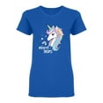 thumbnail image 2 of Magical Dream And Unicorn Shaped T-Shirt Women -Image by Shutterstock, Female XX-Large, 2 of 4