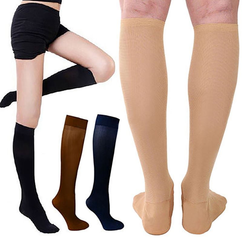 5 Pairs Knee High Graduated Compression Socks for Men & Women - BEST