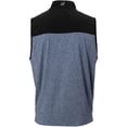 thumbnail image 6 of Tgw Men's Heather Colorblock Lightweight 1/4 Zip Golf Vest Navy 2Xl, 6 of 6