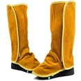 thumbnail image 3 of Leather Welding Spats Fire Resistant Welding Boot & Shoes Covers Heat and Abrasion Resistant Welder Protective Foot Covers, 3 of 5