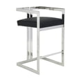 thumbnail image 1 of Heavenly Collection Black & Chrome Counter Stool, 1 of 3