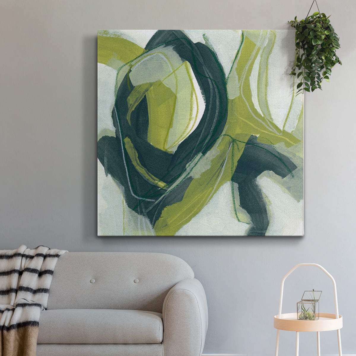 Wexford Home Verdigris Motion IV-Premium Gallery Wrapped Canvas, 40" x 40" - Ready to Hang