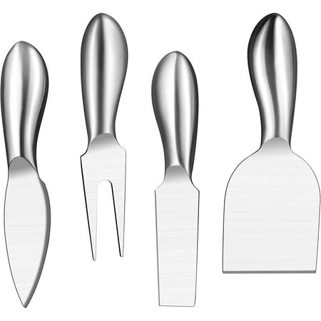 

Cheese Knives Set with Cheese Slicer Cheese Cutter Cheese Fork Duslogis Cheese Spreading Knife for Charcuterie Boards 4 Pieces Stainless Steel Cheese Butter Spreader Knife Set