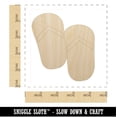 thumbnail image 2 of Flip Flops Summer Vacation Wood Shape Unfinished Piece Cutout Craft DIY Projects - 4.70 Inch Size - 1/4 Inch Thick, 2 of 7