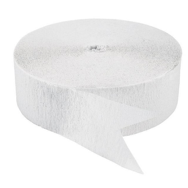 500 ft. Crepe Streamer - White