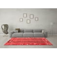 thumbnail image 3 of Ahgly Company Indoor Rectangle Abstract Red Modern Area Rugs, 3' x 5', 3 of 4
