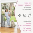 thumbnail image 4 of Perma Child Safety 71 in. Wide x 41 in. Tall Gray Retractable Baby Gate, 4 of 7