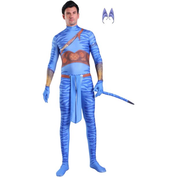 Avatar Costume for Adults, Anime Costume Halloween Cosplay Jumpsuit